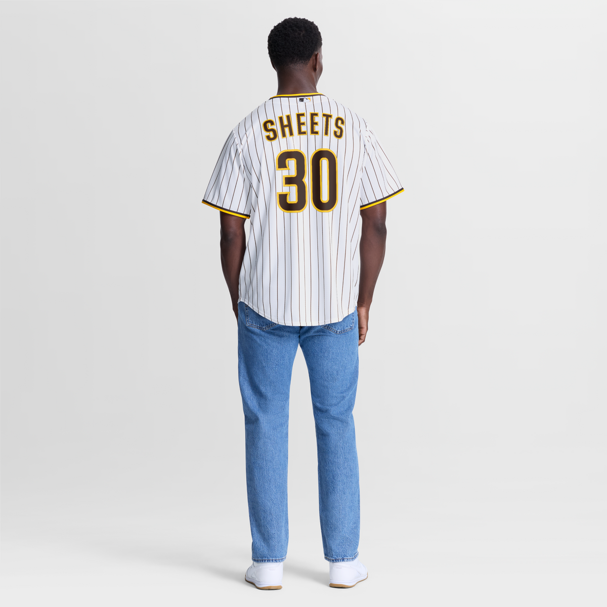 Men's San Diego Padres Gavin Sheets Nike White Home Replica Jersey