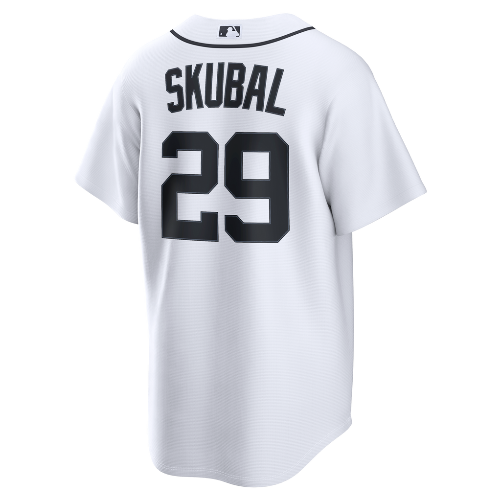 Men's  Detroit Tigers Tarik Skubal Nike White Home Replica Jersey