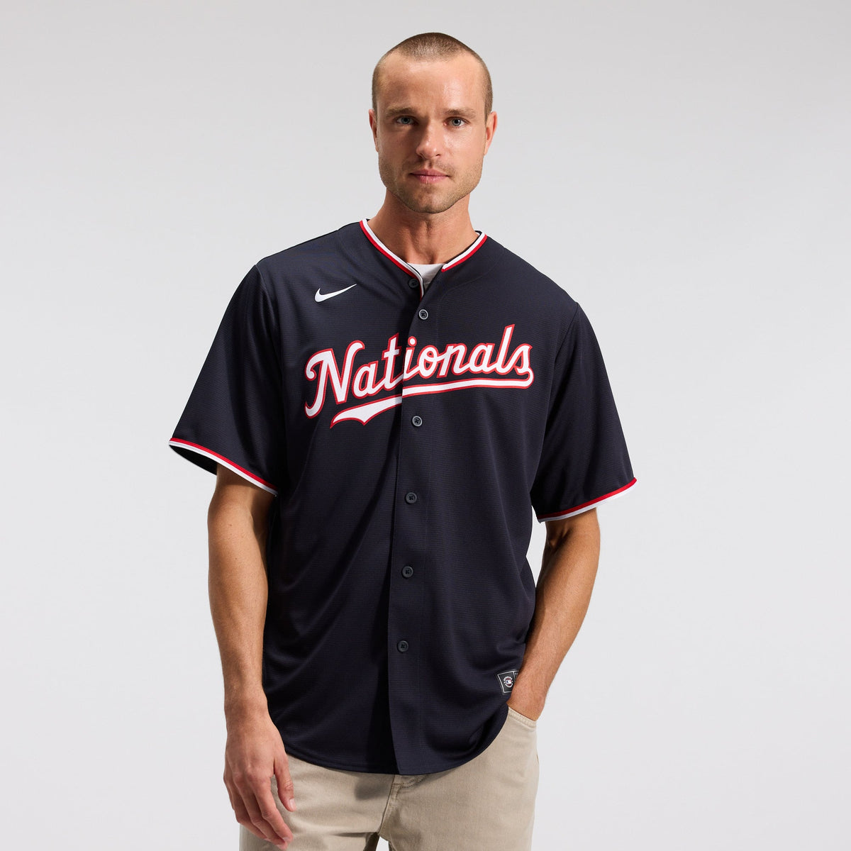 Men's  Washington Nationals Dylan Crews Nike White Home Replica Jersey