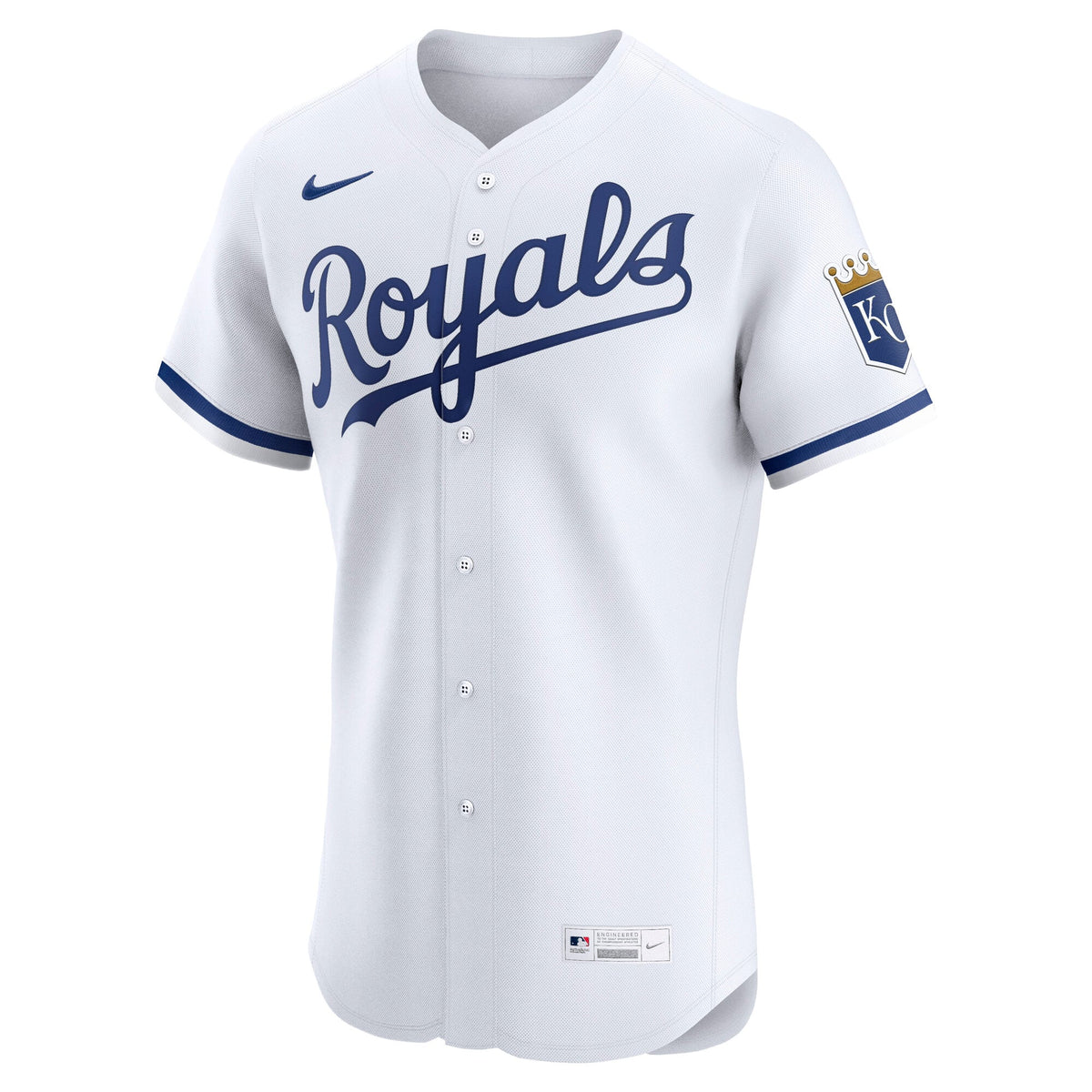 Men's Kansas City Royals Nike White Home Elite Jersey