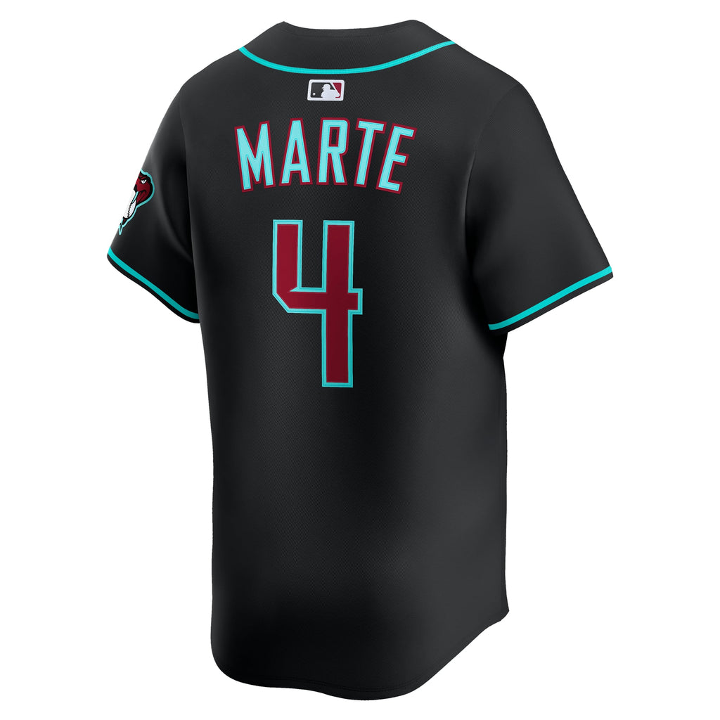 Men's Arizona Diamondbacks Ketel Marte Nike Black Alternate Limited Jersey