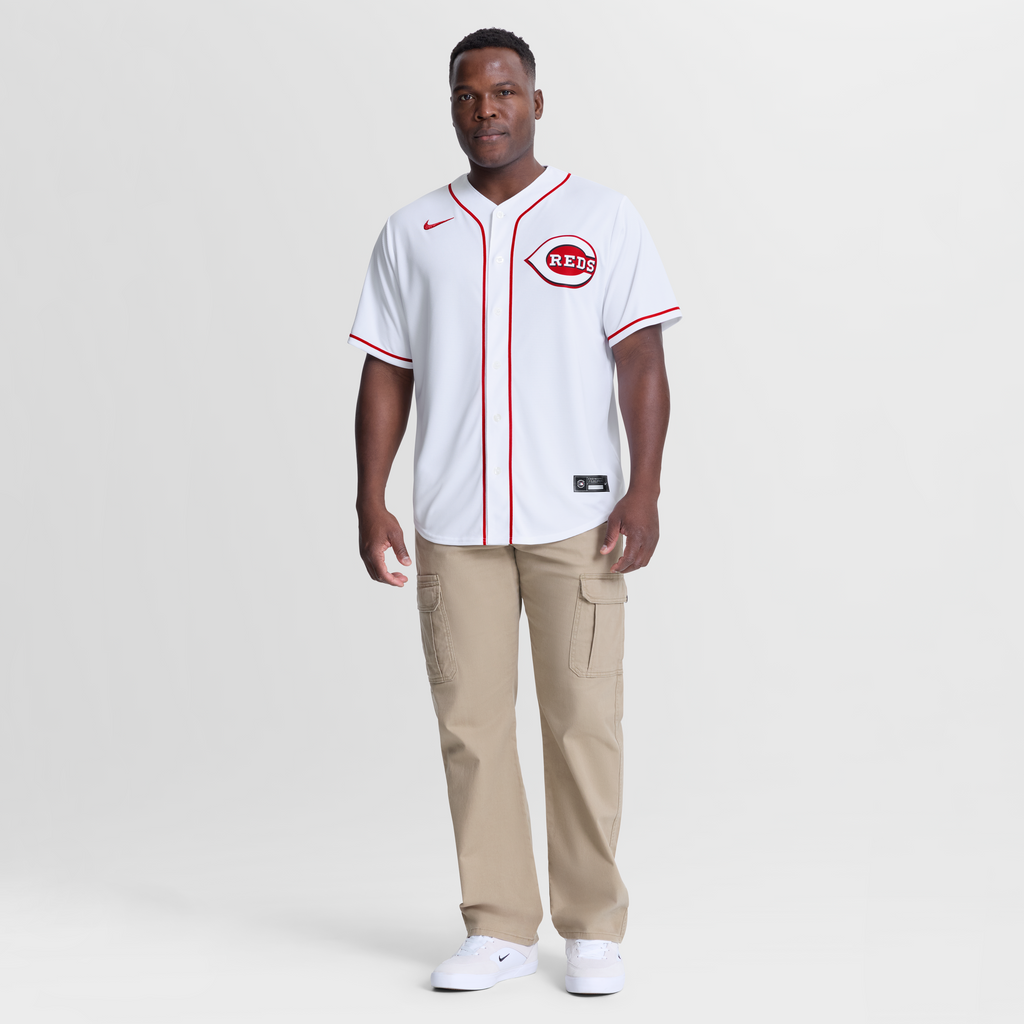 Men's Cincinnati Reds Elly De La Cruz Nike White Home Replica Jersey