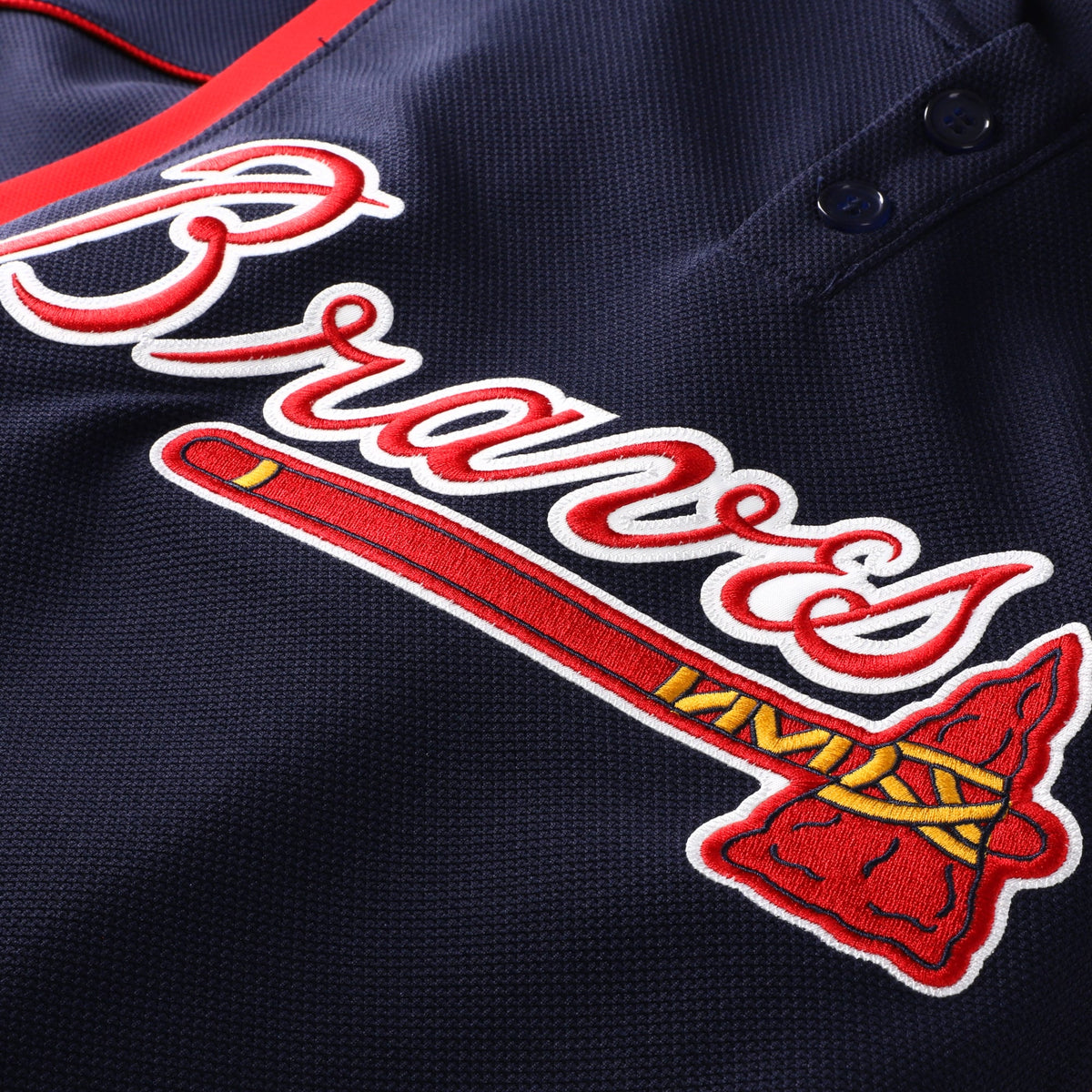 Men's Atlanta Braves Chipper Jones Mitchell & Ness Navy Authentic Batting Practice Jersey