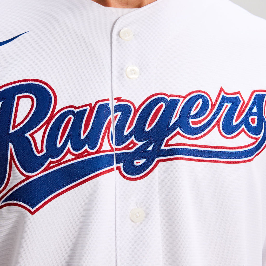 Men's Texas Rangers Nike White Home Replica Team Jersey