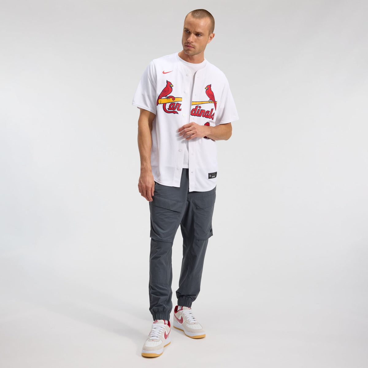 Men's St. Louis Cardinals Masyn Winn Nike White Home Limited Jersey