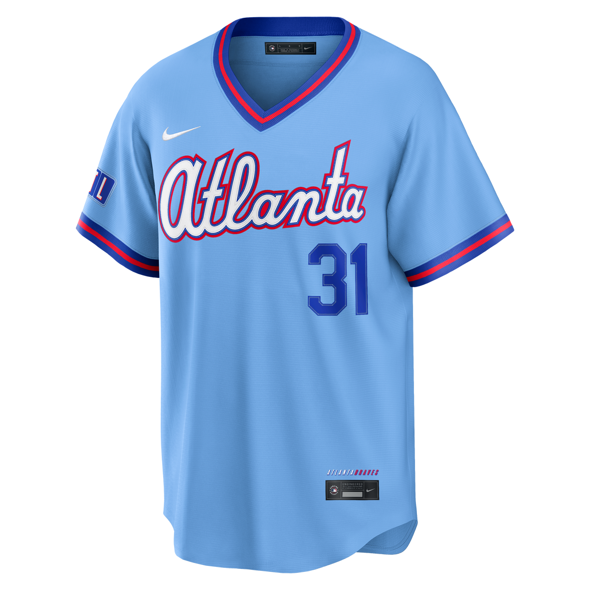 Men's Atlanta Braves Greg Maddux Nike Powder Blue 2026 City Connect Stadium Jersey