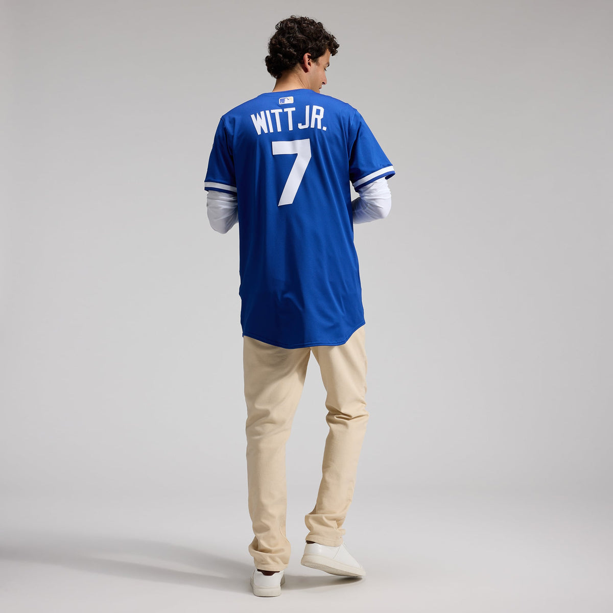 Men's Kansas City Royals Bobby Witt Jr. Nike Royal Alternate 2 Elite Player Jersey