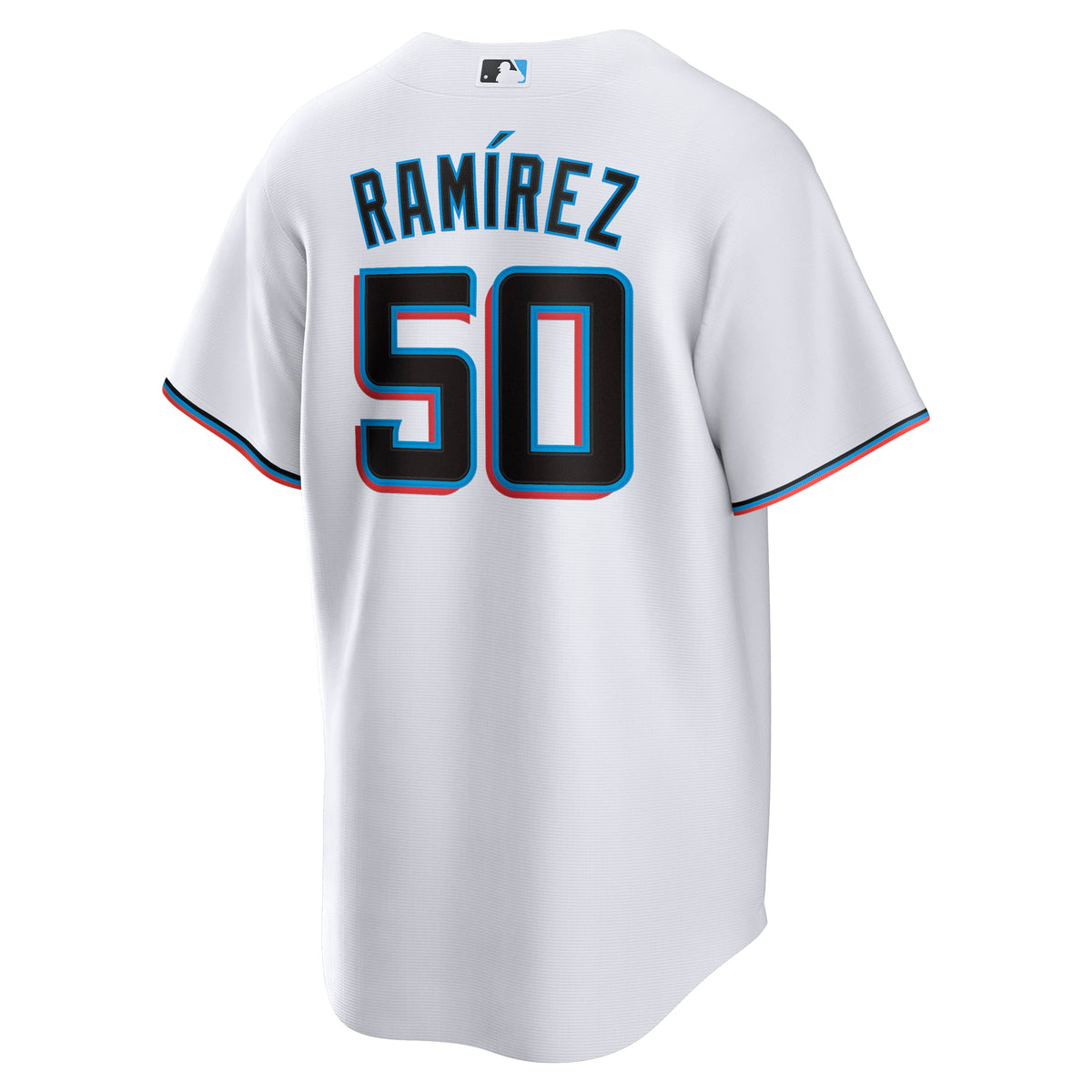 Men's Miami Marlins Agustín Ramírez Nike White Home Replica Jersey