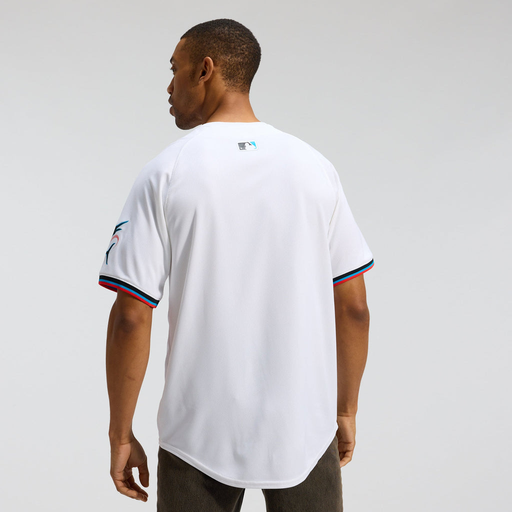 Men's Miami Marlins Nike White Home Limited Jersey