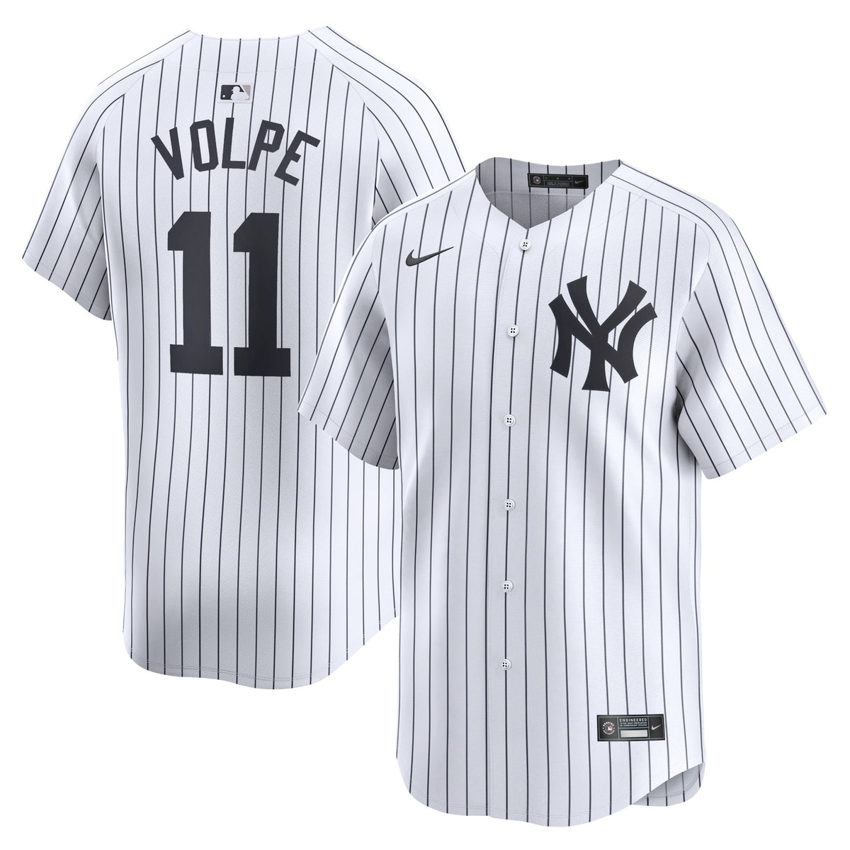 Men's New York Yankees Anthony Volpe Nike Gray Away Limited Player Jersey