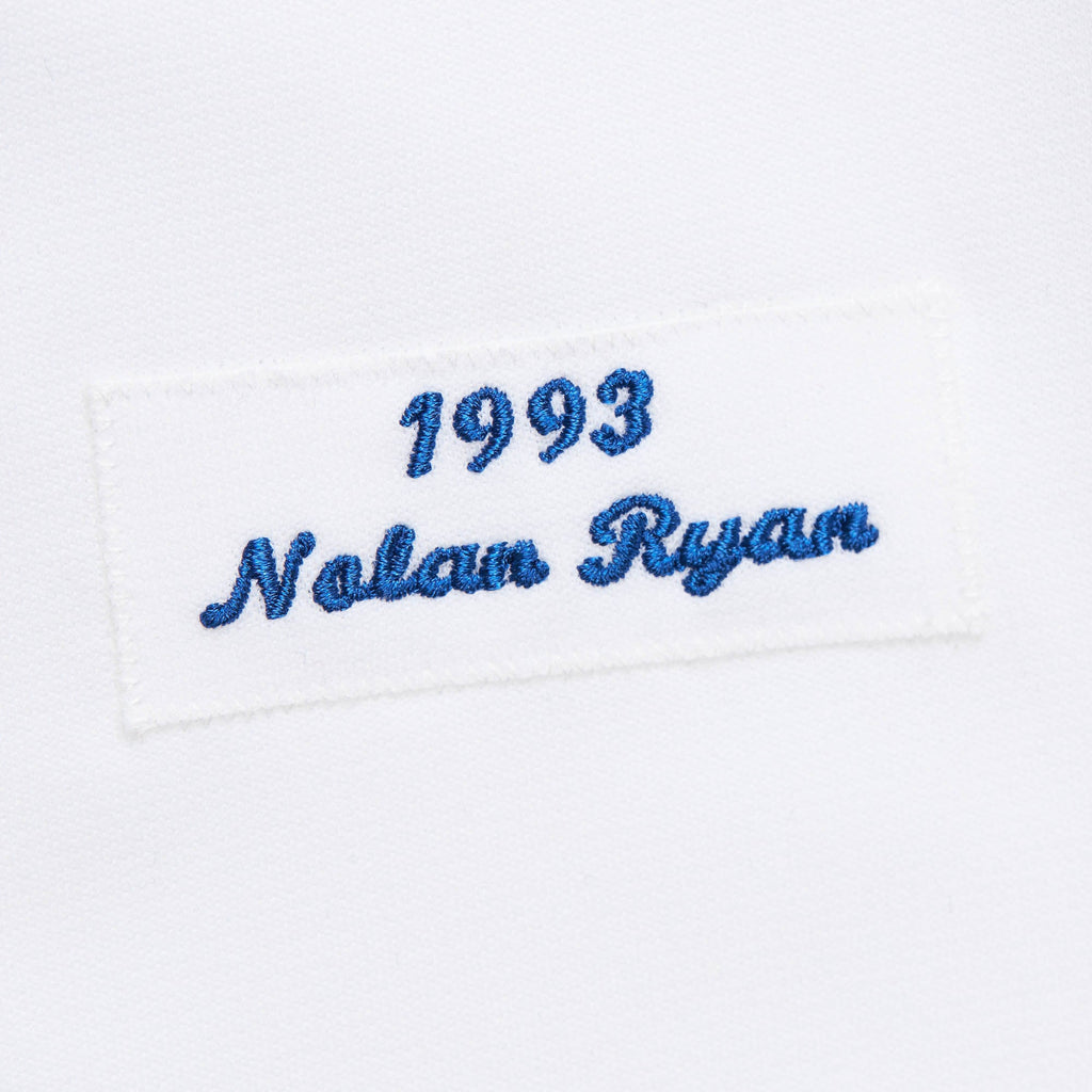 Men's Texas Rangers Nolan Ryan Mitchell & Ness White 1993 Cooperstown Collection Authentic Jersey