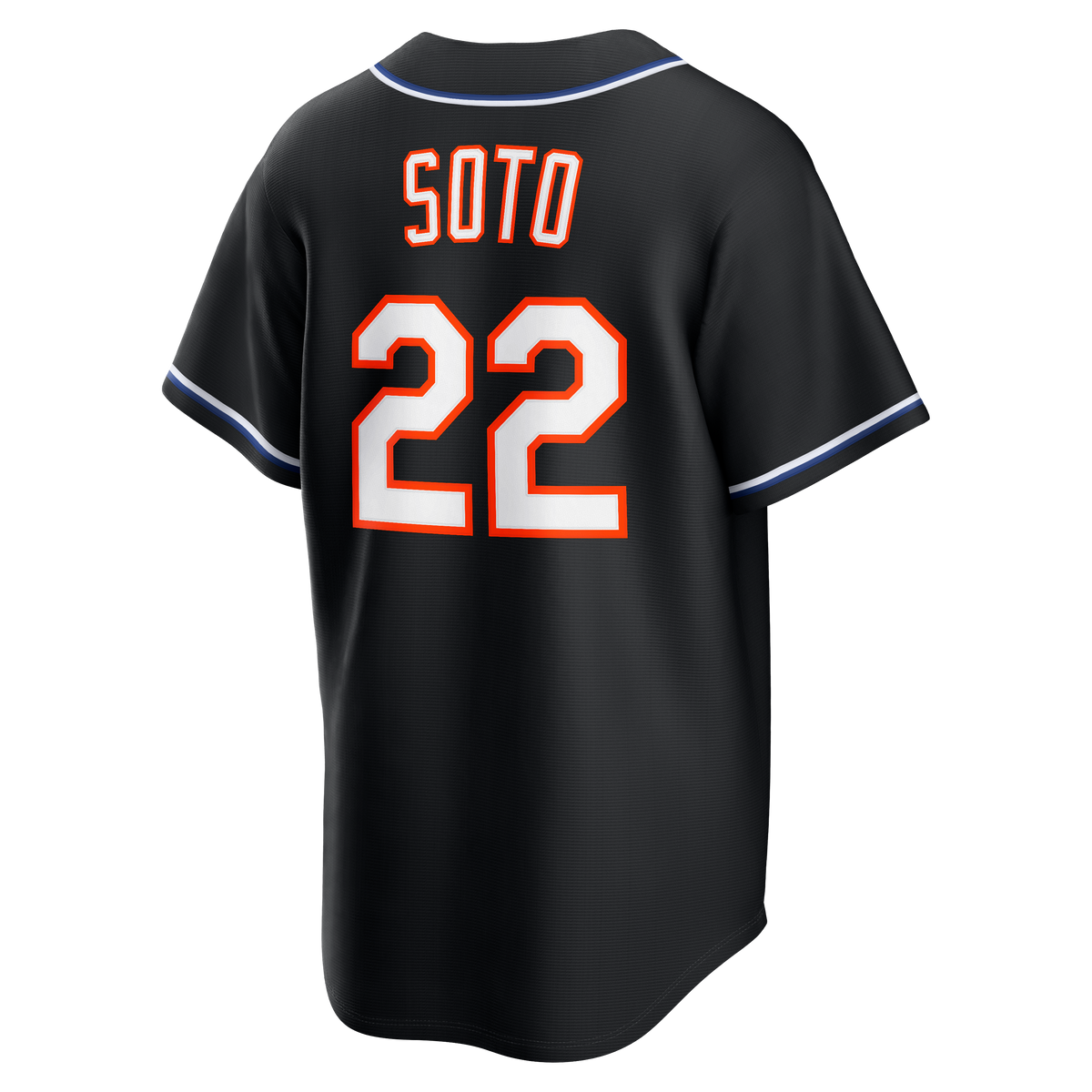 Men's New York Mets Juan Soto Nike Fashion Replica Black Out Jersey