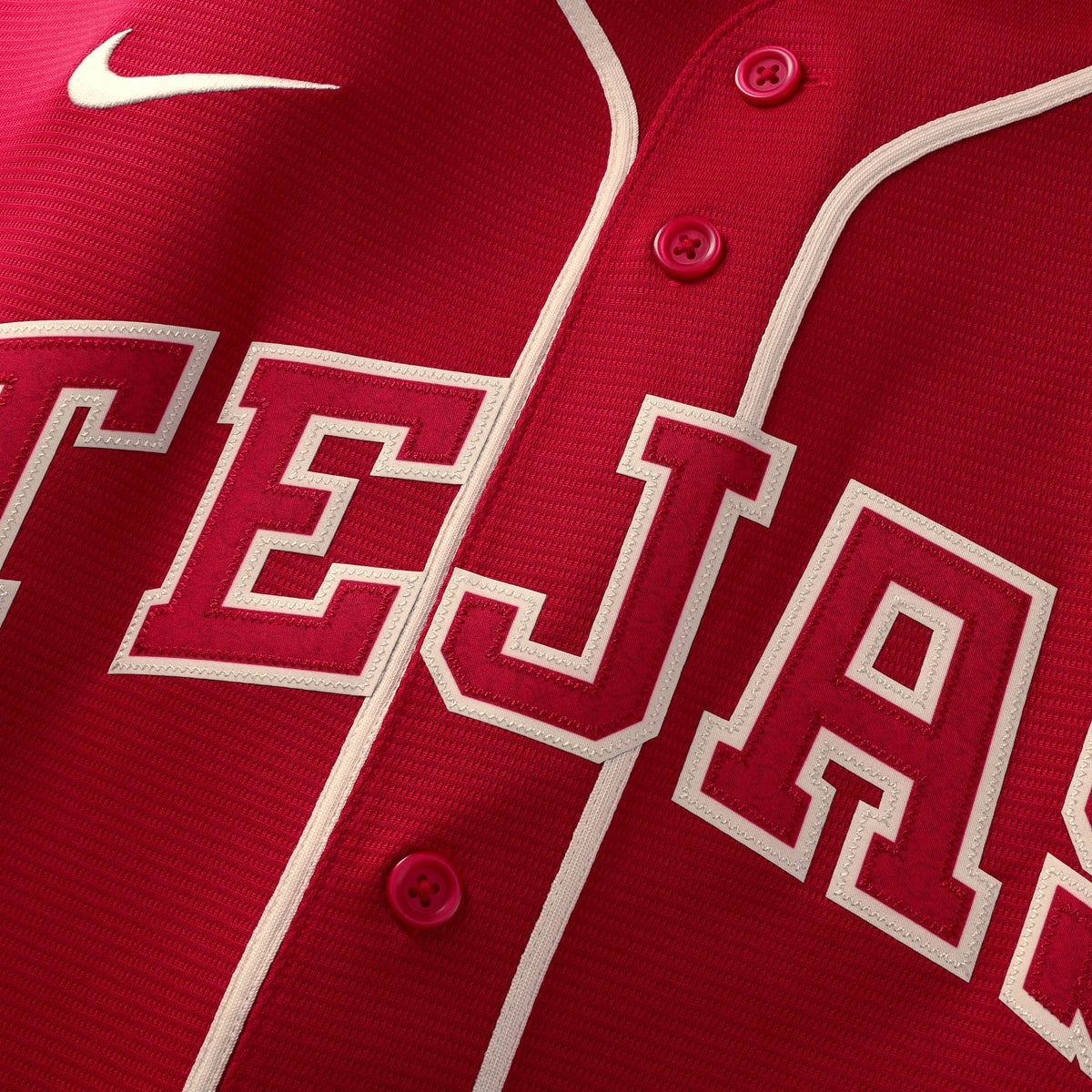 Men's Texas Rangers Brandon Nimmo Nike Red 2026 City Connect Stadium Jersey