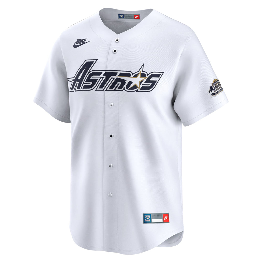 Men's Houston Astros Craig Biggio Nike White Throwback Cooperstown Collection Limited Jersey