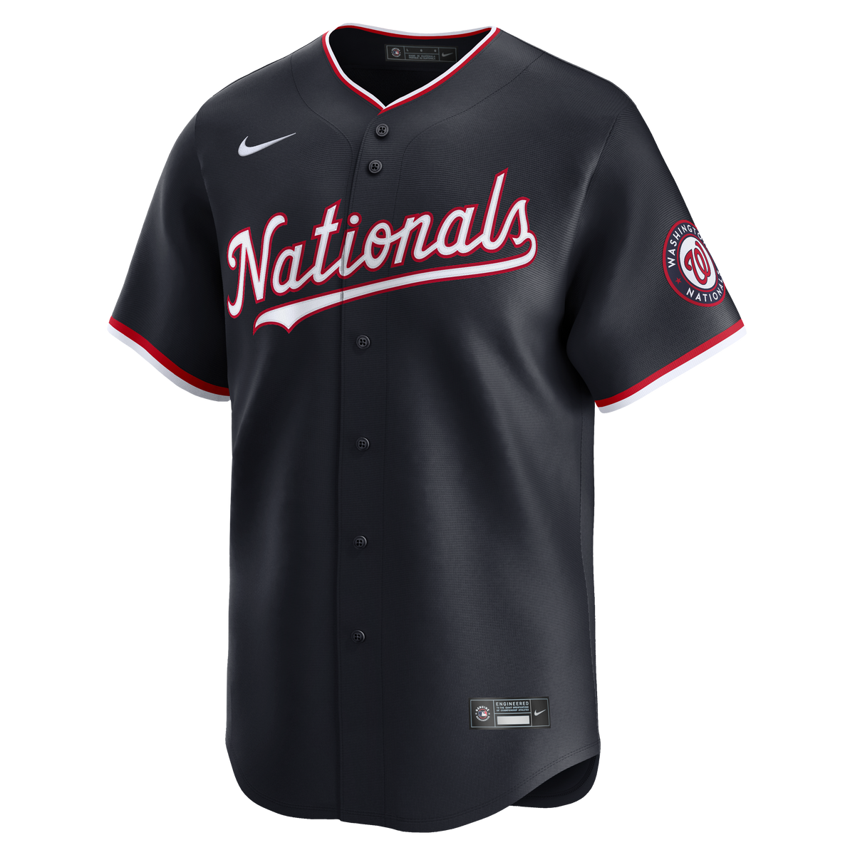 Men's Washington Nationals James Wood Nike Navy Alternate Limited Player Jersey