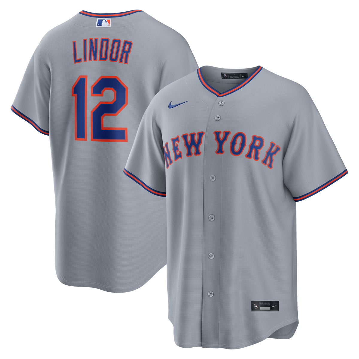 Men's New York Mets Francisco Lindor Nike Royal Alternate Replica Jersey