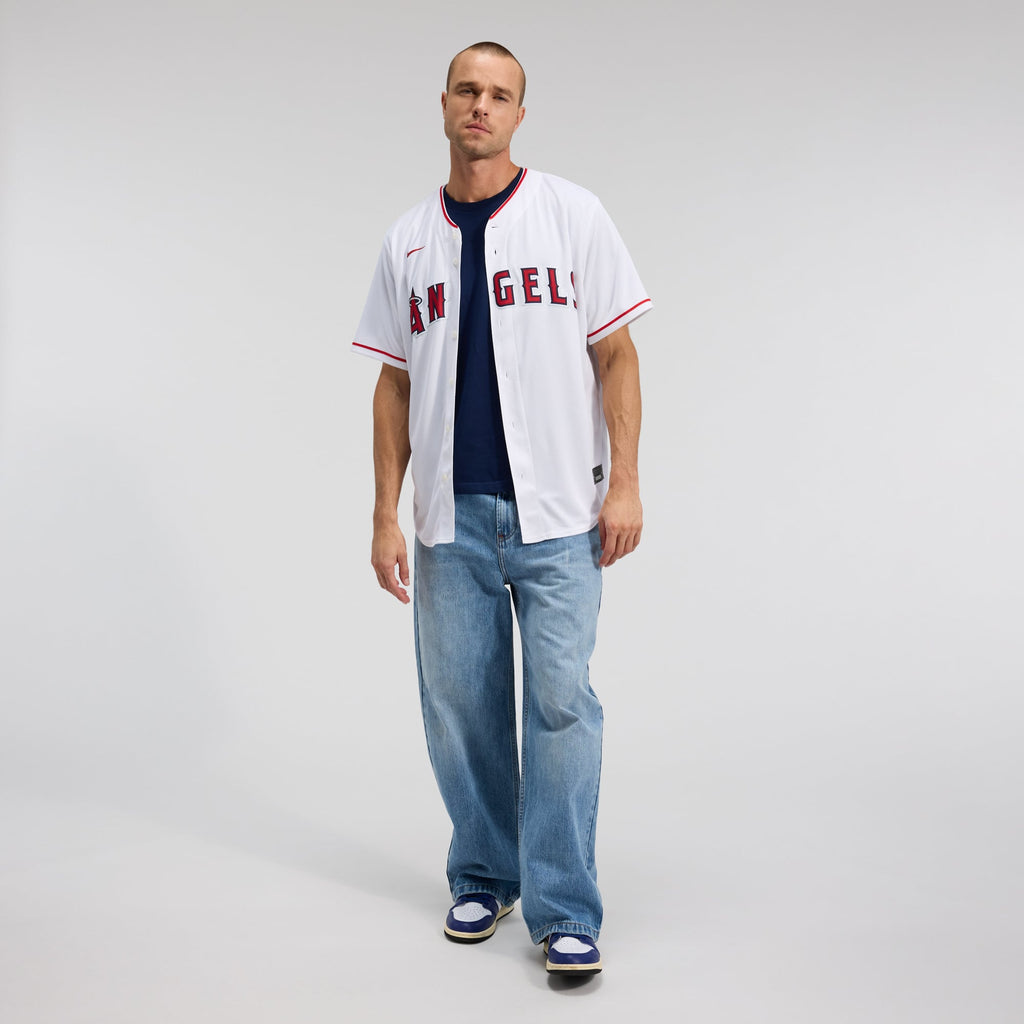 Men's Los Angeles Angels Nike White Home Replica Team Jersey