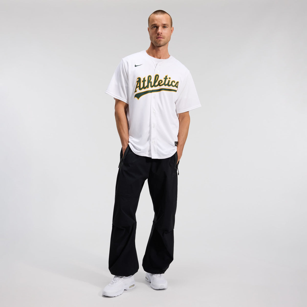 Men's Athletics Nike White Home Replica Team Jersey