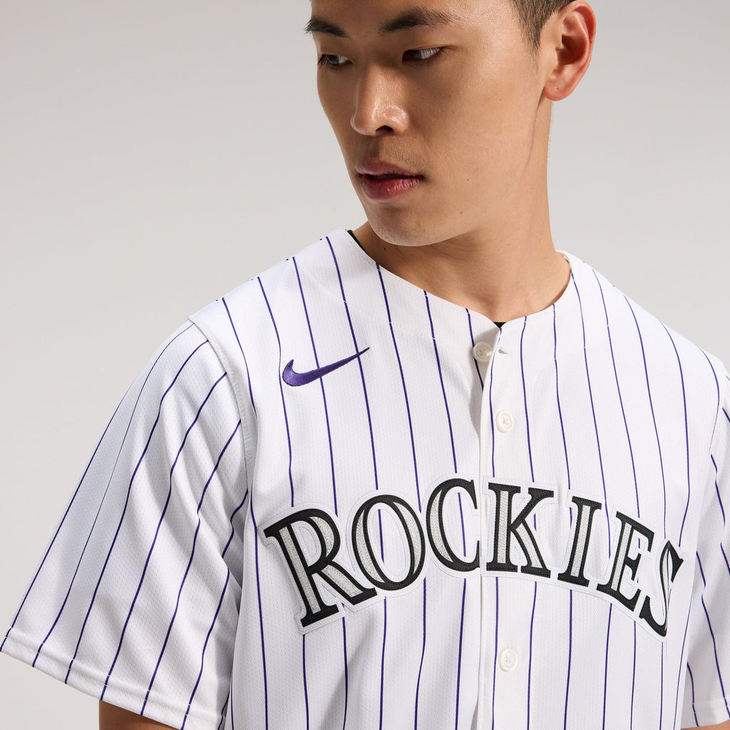 Men's Colorado Rockies Nike White Home Limited Jersey