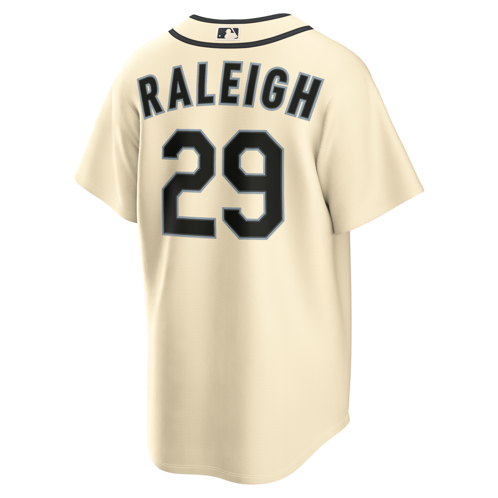 Men's Seattle Mariners Cal Raleigh Nike Cream Alternate Replica Jersey