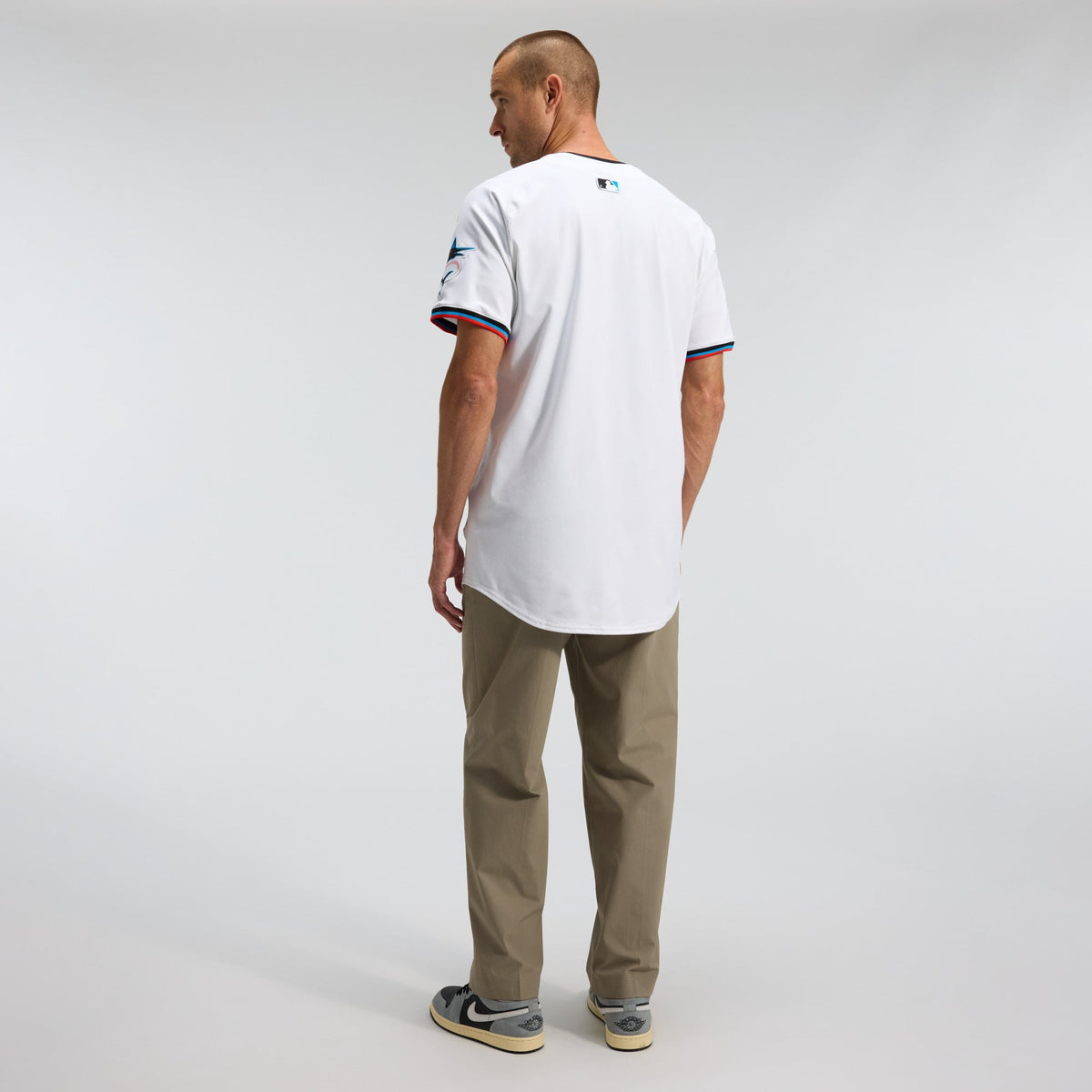 Men's Miami Marlins Nike White Home Elite Jersey