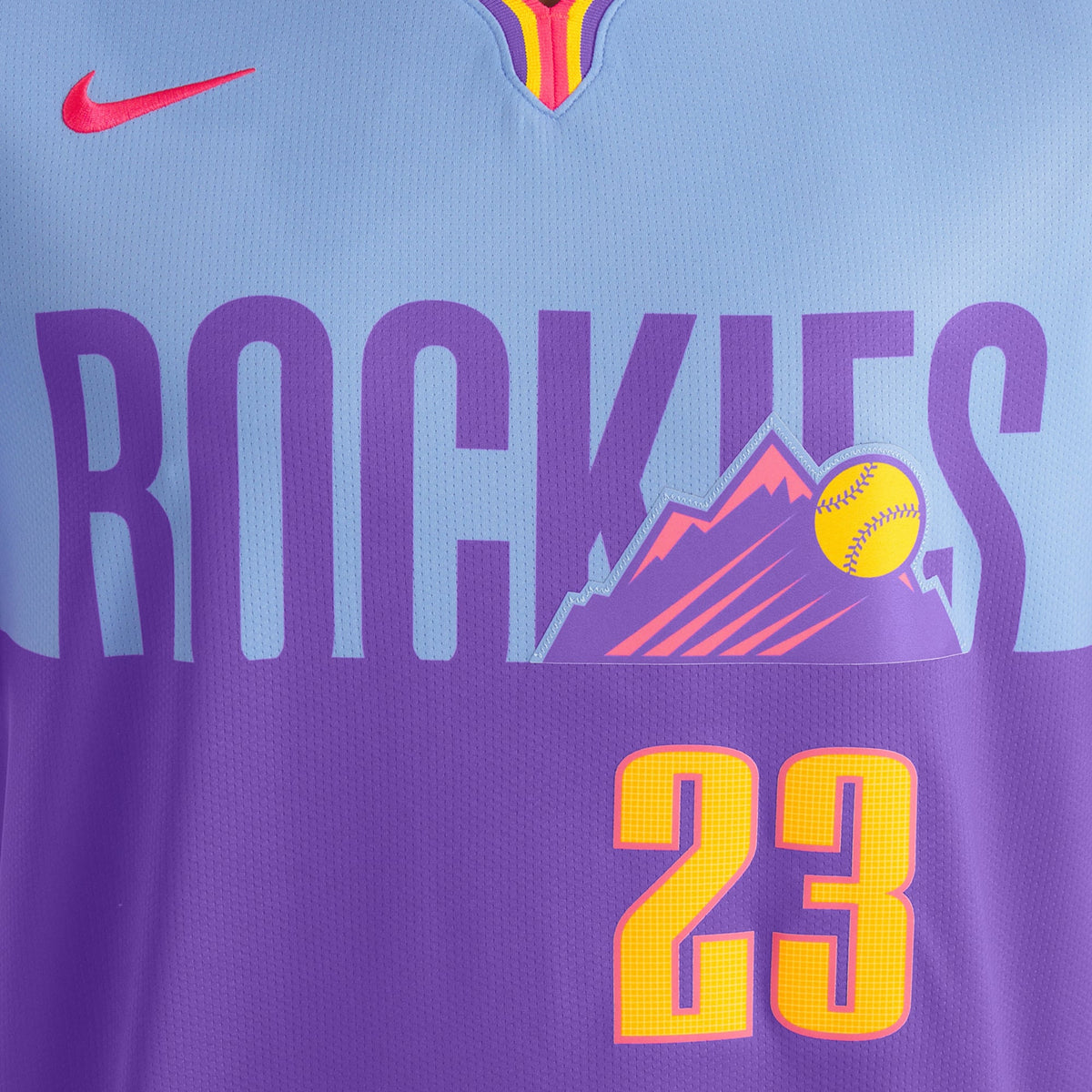 Men's Colorado Rockies Kris Bryant Nike Purple/Light Blue 2025 City Connect Limited Player Jersey