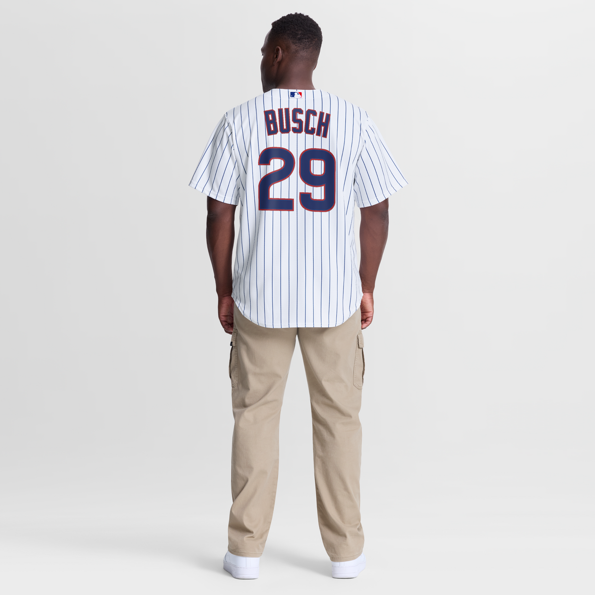 Men's Chicago Cubs Michael Busch Nike White Home Replica Jersey