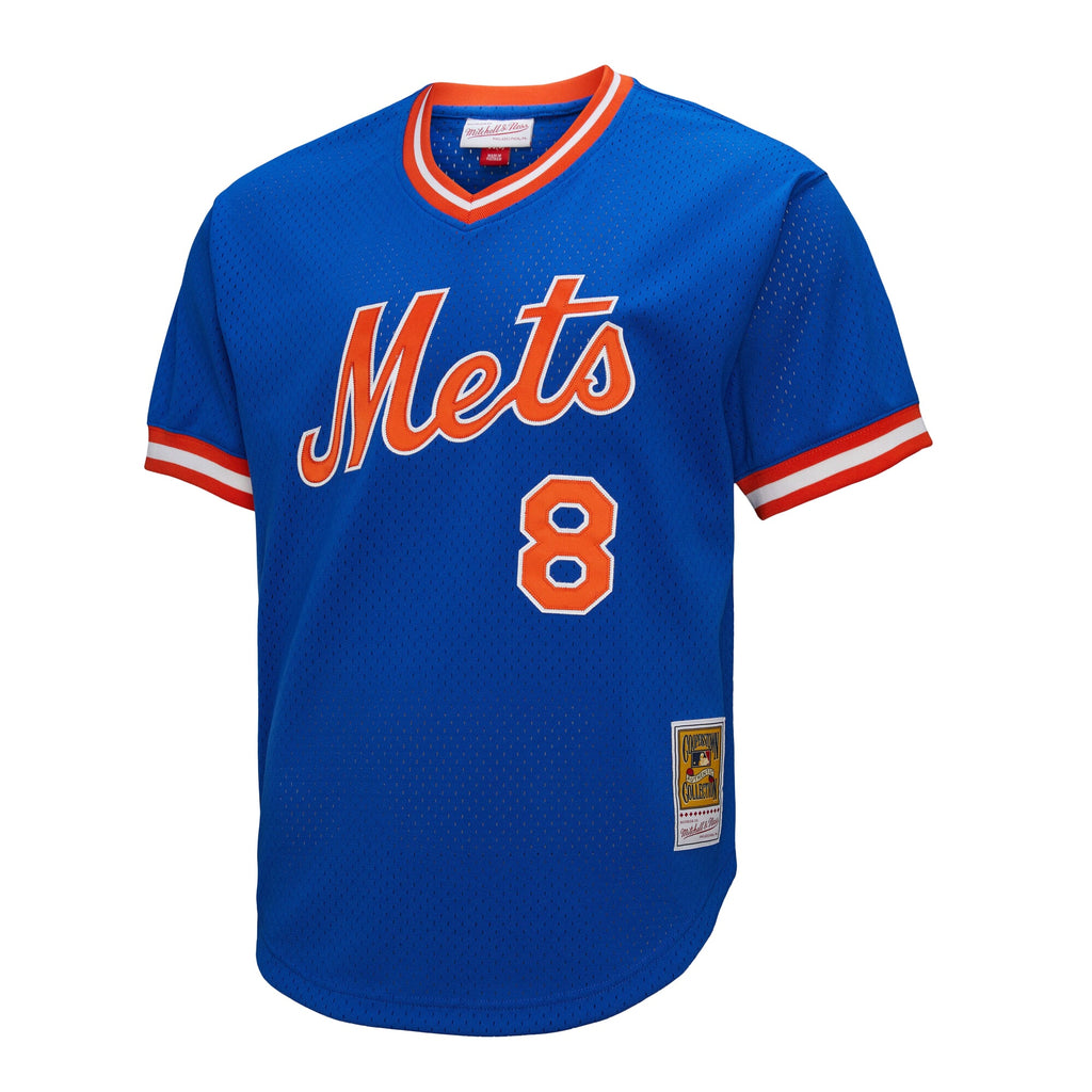 Men's New York Mets Gary Carter Mitchell & Ness Royal Big & Tall Cooperstown Collection Mesh Batting Practice Jersey