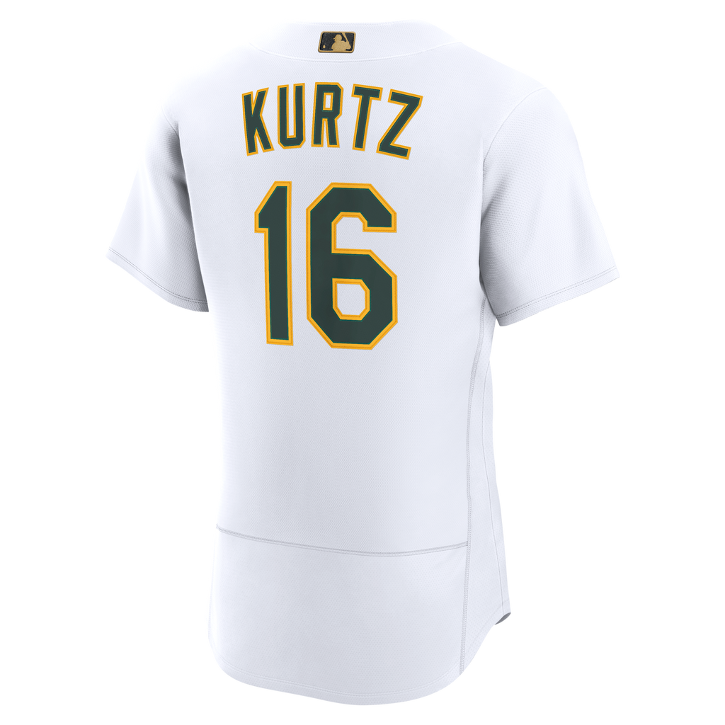 Men's Athletics Nick Kurtz Nike White MLB Awards Authentic Jersey