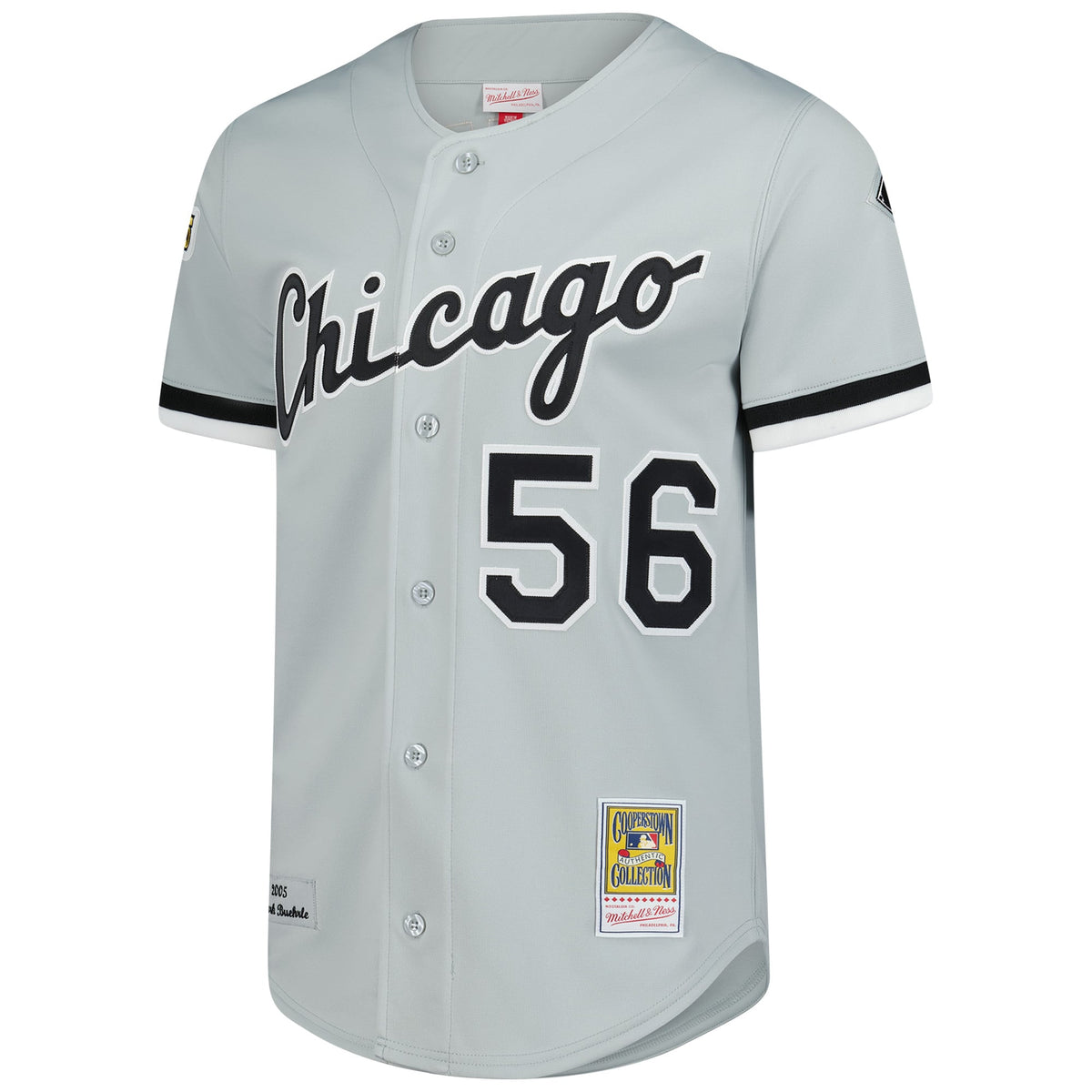 Men's Chicago White Sox Mark Buehrle Mitchell & Ness Gray 2005 Throwback Authentic Jersey