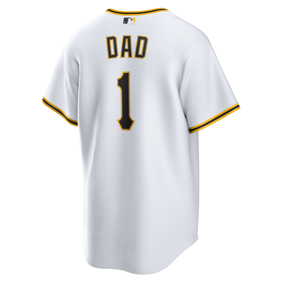 Men's Pittsburgh Pirates  Nike White #1 Dad Home Replica Jersey