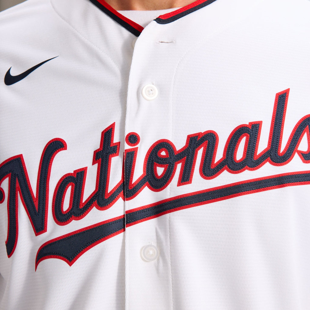 Men's  Washington Nationals CJ Abrams Nike White Home Replica Jersey