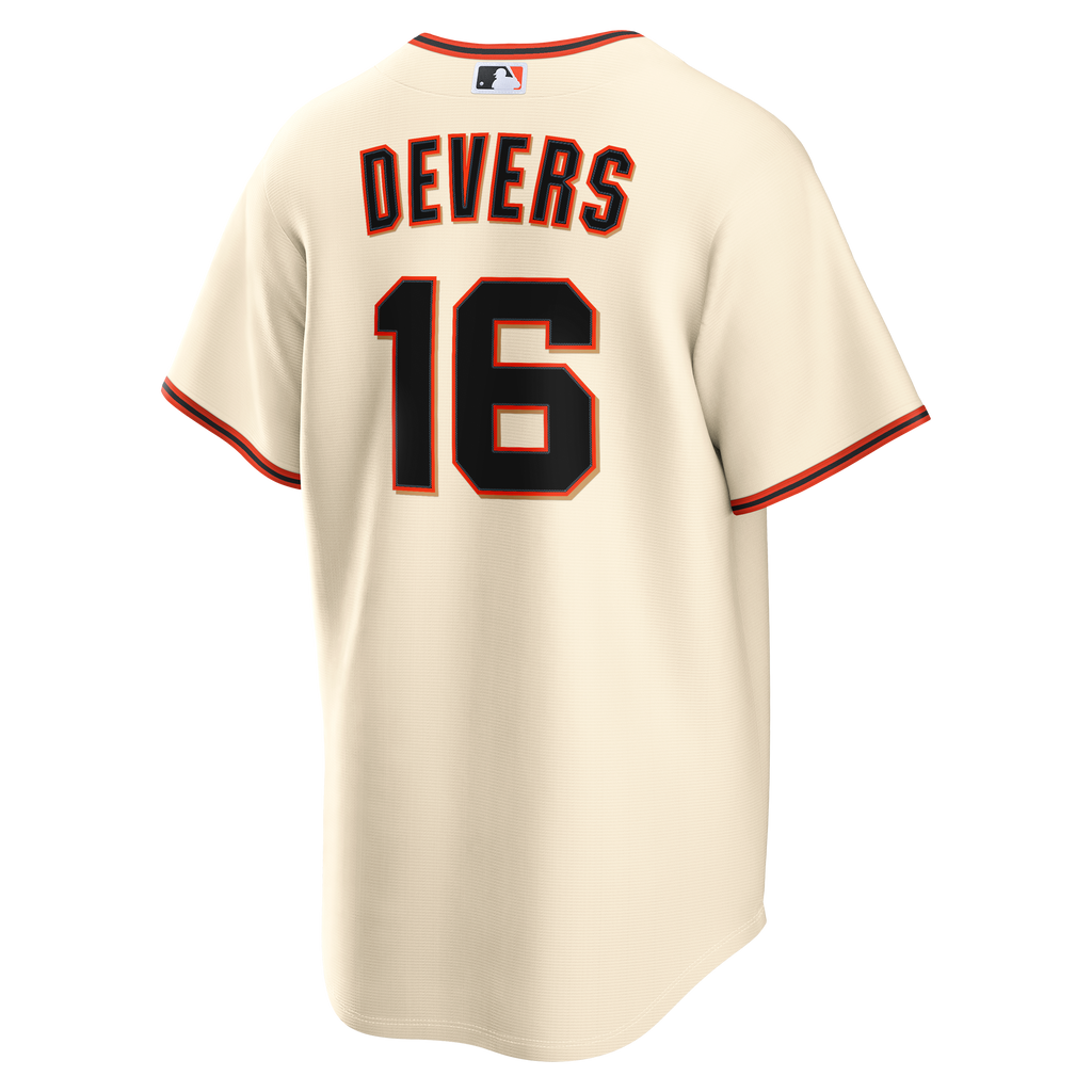 Men's San Francisco Giants Rafael Devers Nike Cream Home Replica Jersey