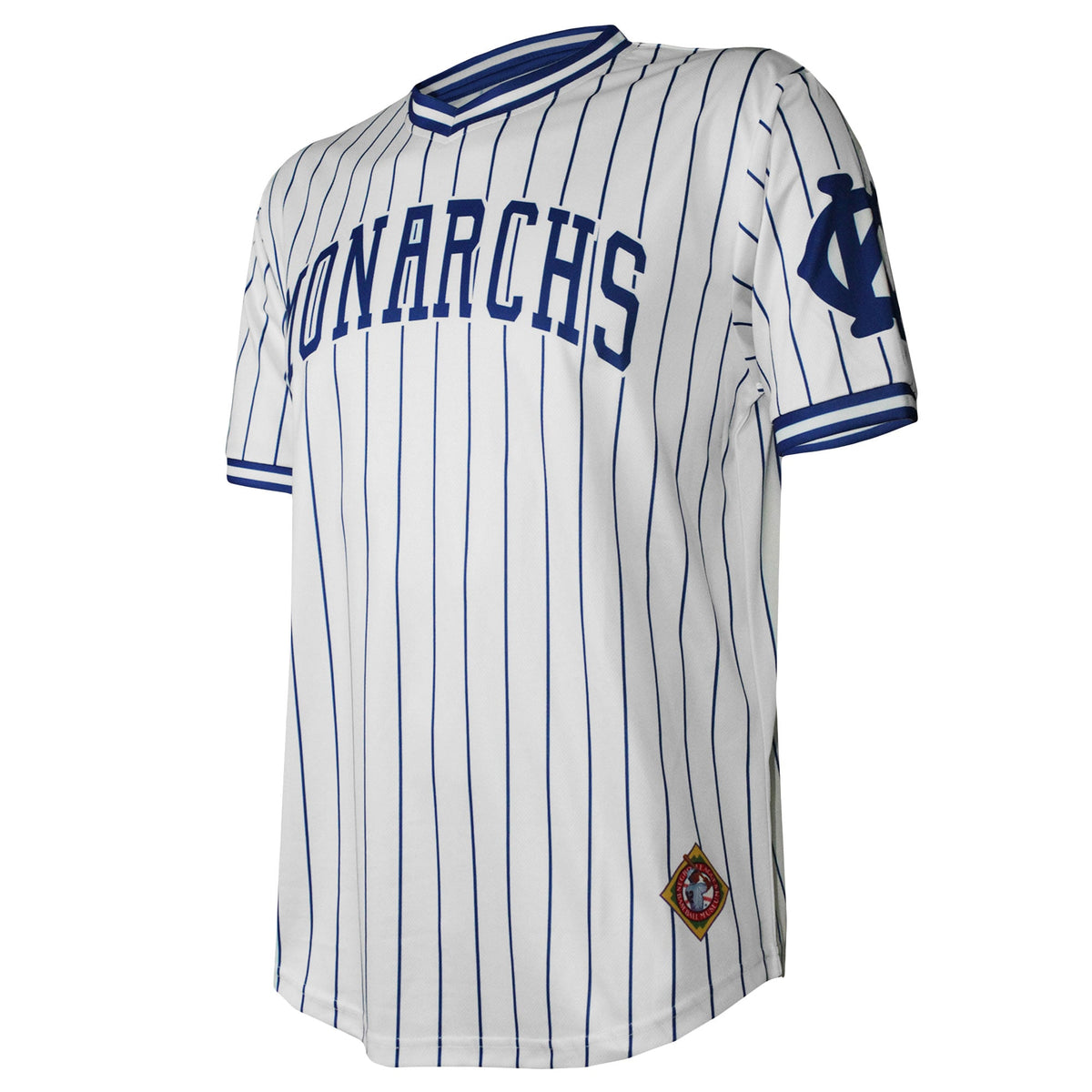 Men's Kansas City Monarchs Stitches White V-Neck Jersey