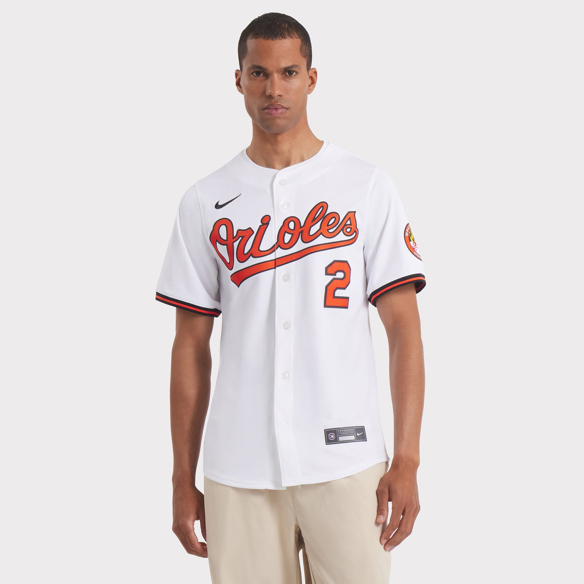 Men's Baltimore Orioles Gunnar Henderson Nike White Home Limited Player Jersey