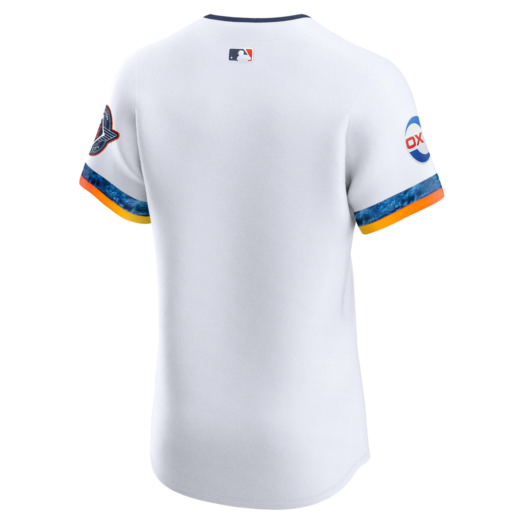 Men's Houston Astros  Nike White 2025 City Connect Elite Jersey