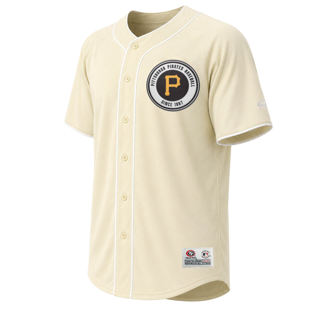 Men's Pittsburgh Pirates Stitches Cream Fashion Jersey