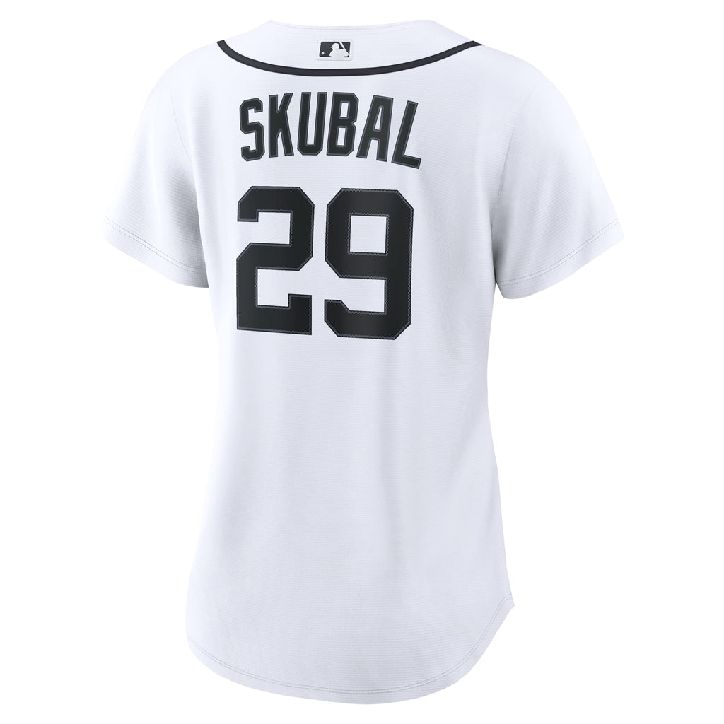 Women's Detroit Tigers Tarik Skubal Nike White Home Replica Jersey