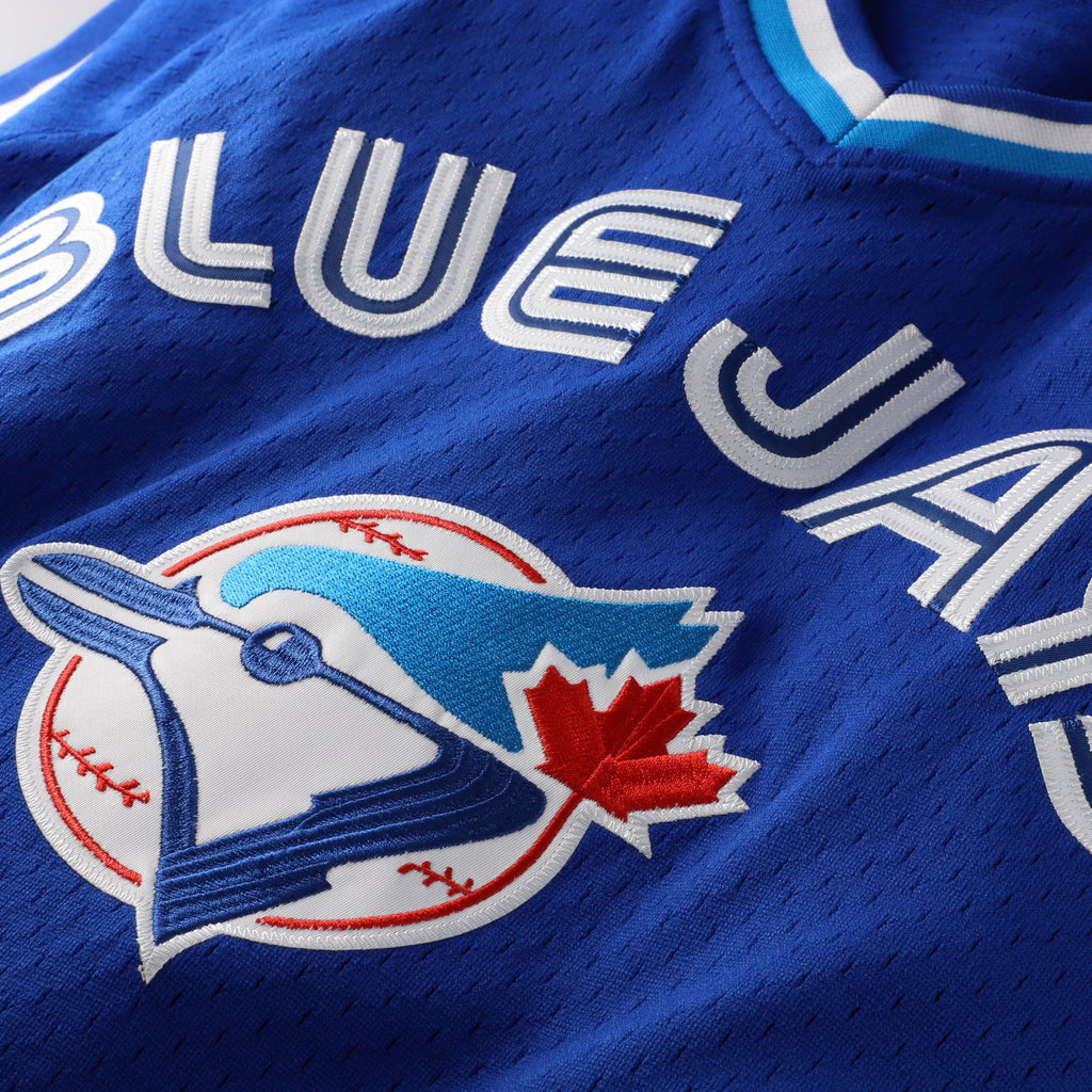 Men's Toronto Blue Jays Joe Carter Mitchell & Ness Royal Authentic Batting Practice Jersey