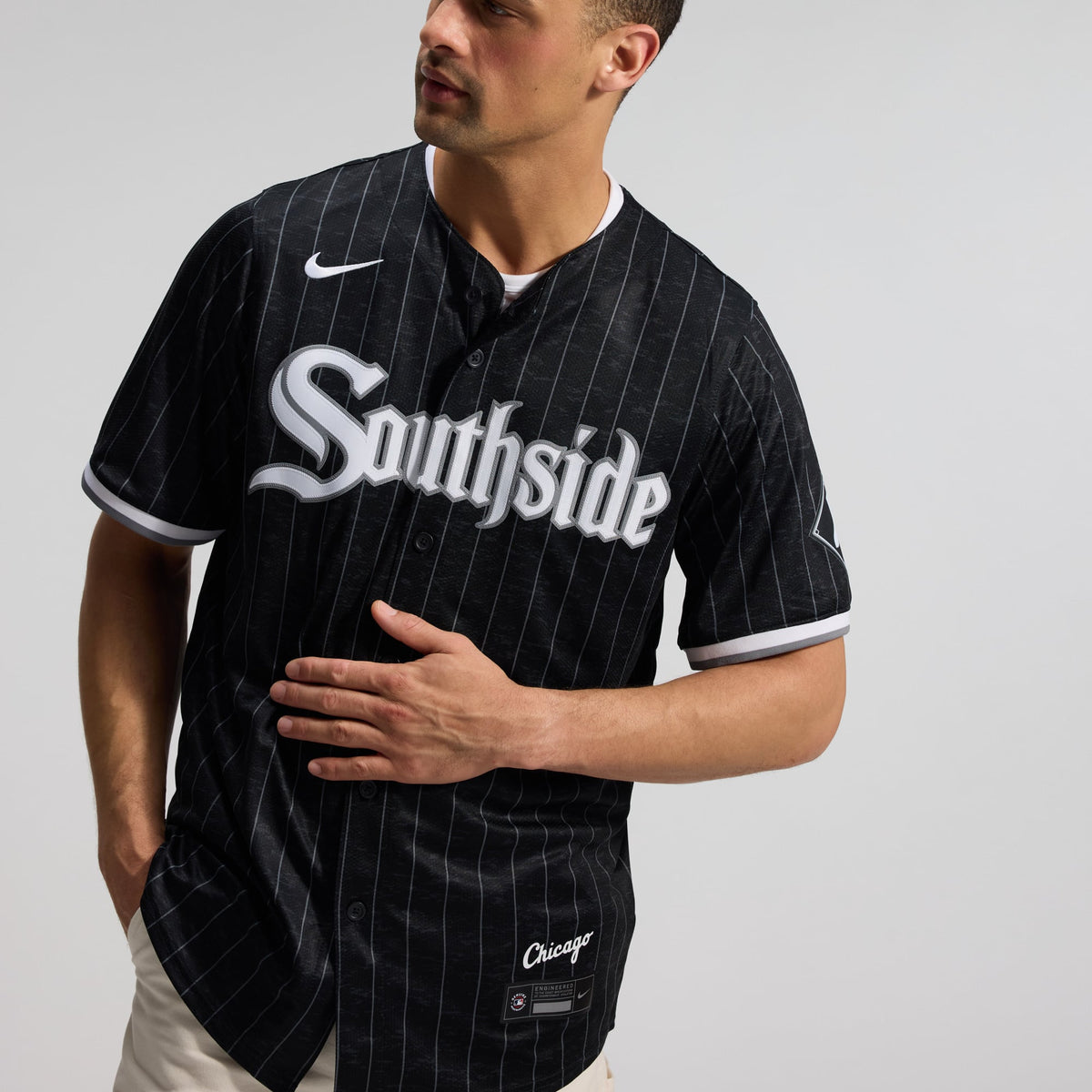 Men's Chicago White Sox Nike Black City Connect Limited Jersey