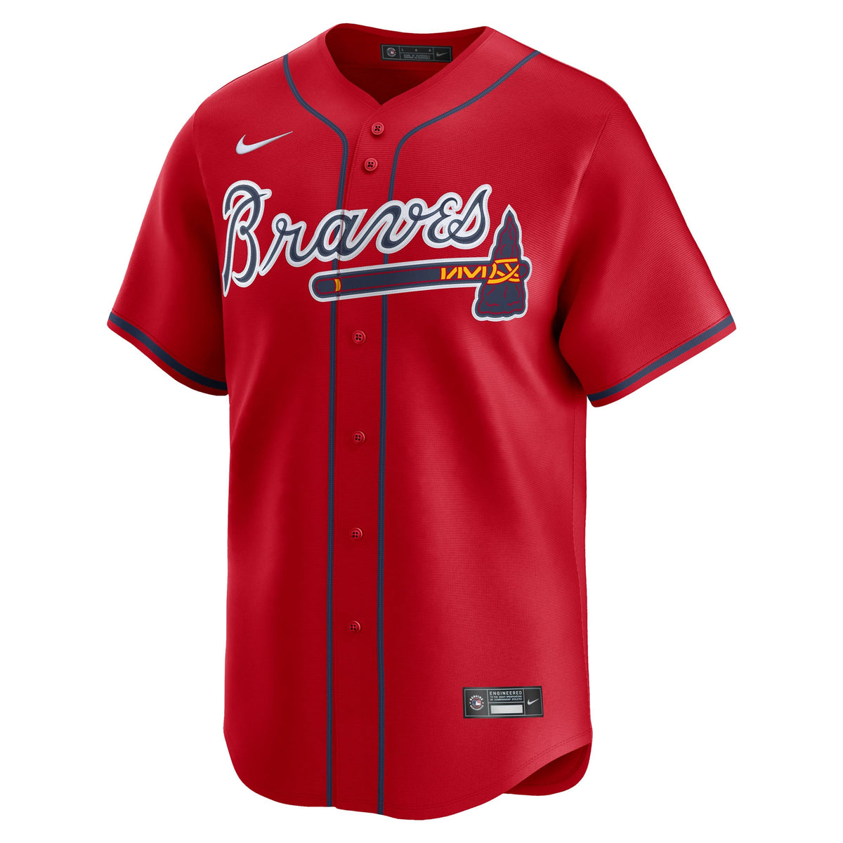 Men's Atlanta Braves Nike Red Alternate Limited Jersey