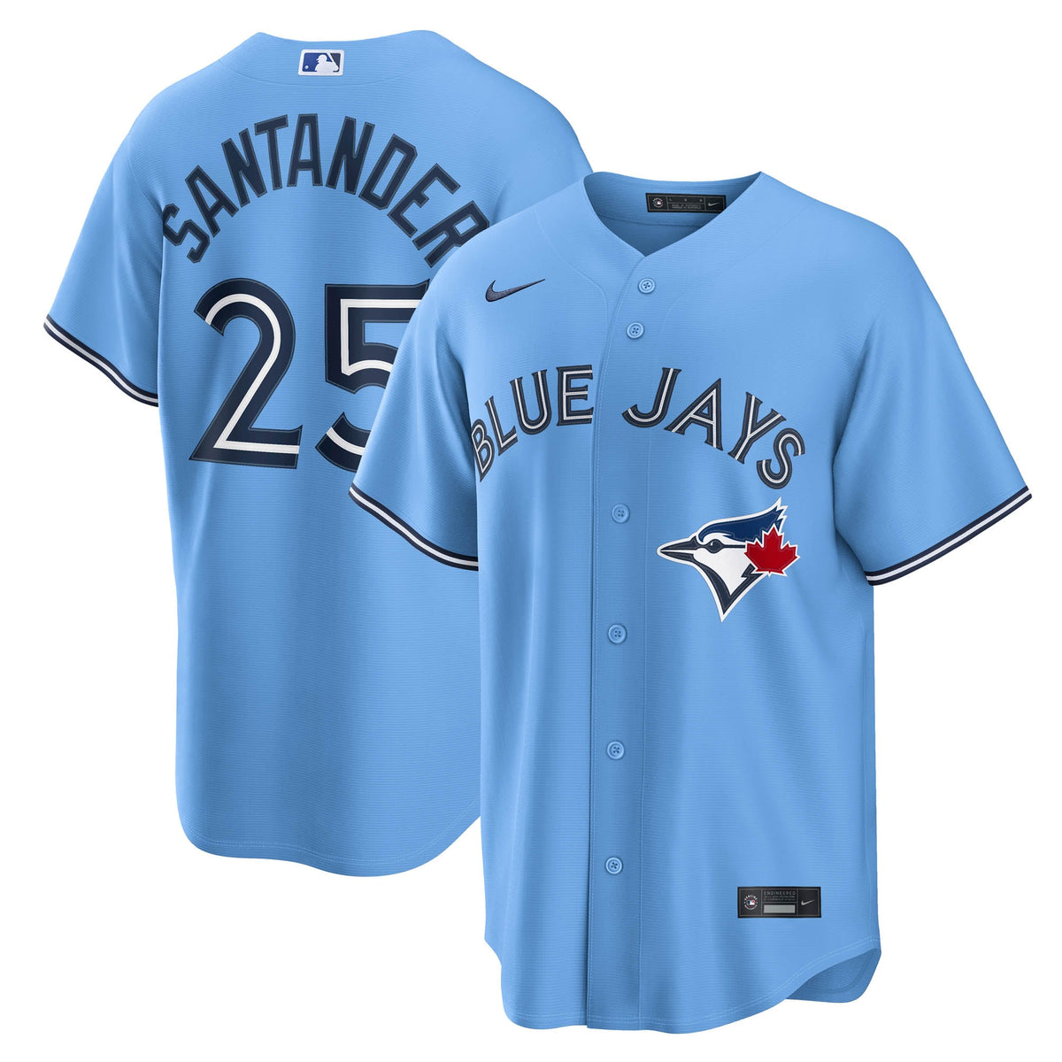 Men's Toronto Blue Jays Anthony Santander Nike Gray Road Replica Jersey