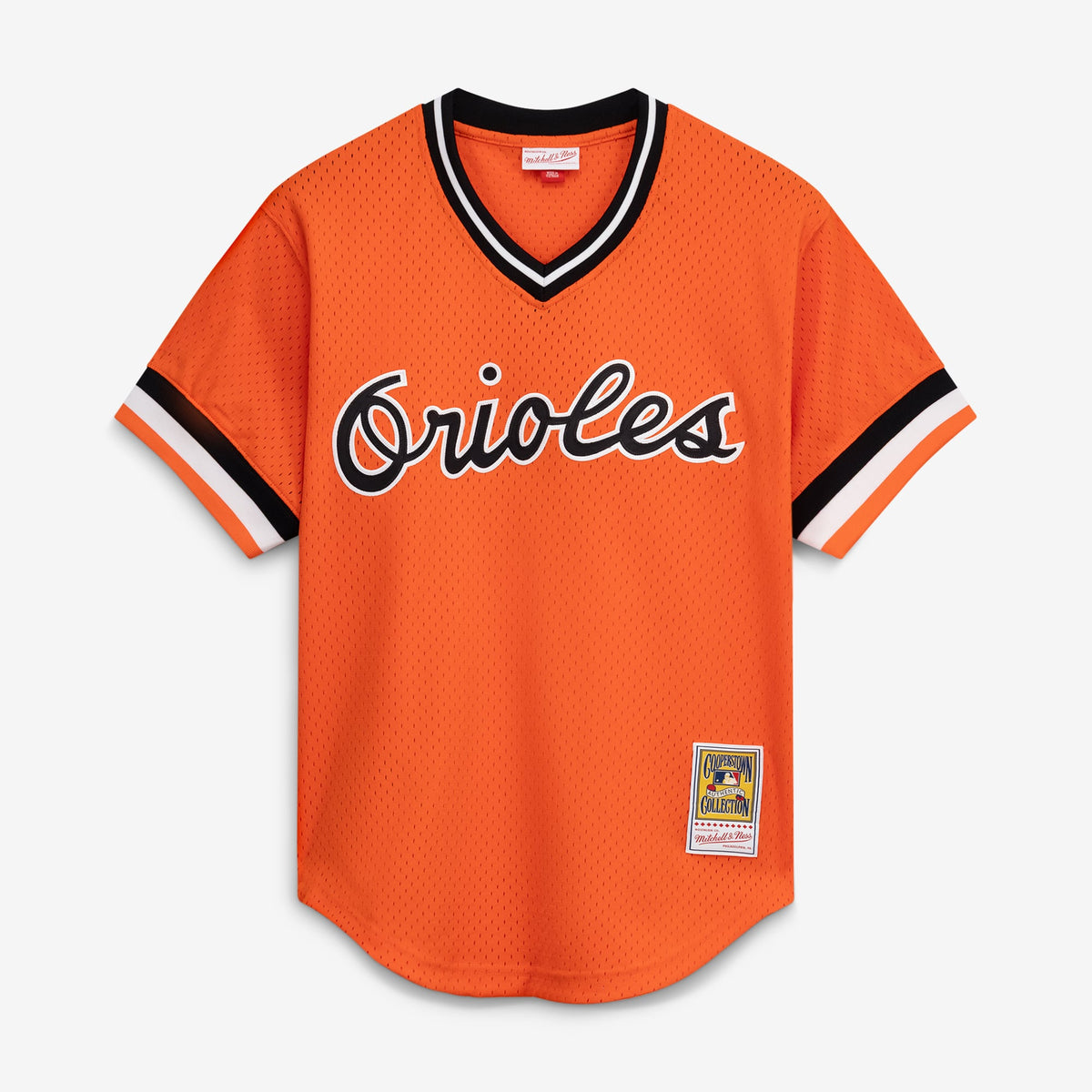 Men's Baltimore Orioles Cal Ripken Jr. Mitchell & Ness Orange Authentic Batting Practice Jersey