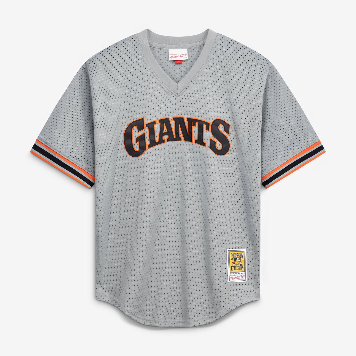 Men's San Francisco Giants Will Clark Mitchell & Ness Gray Authentic Batting Practice Jersey