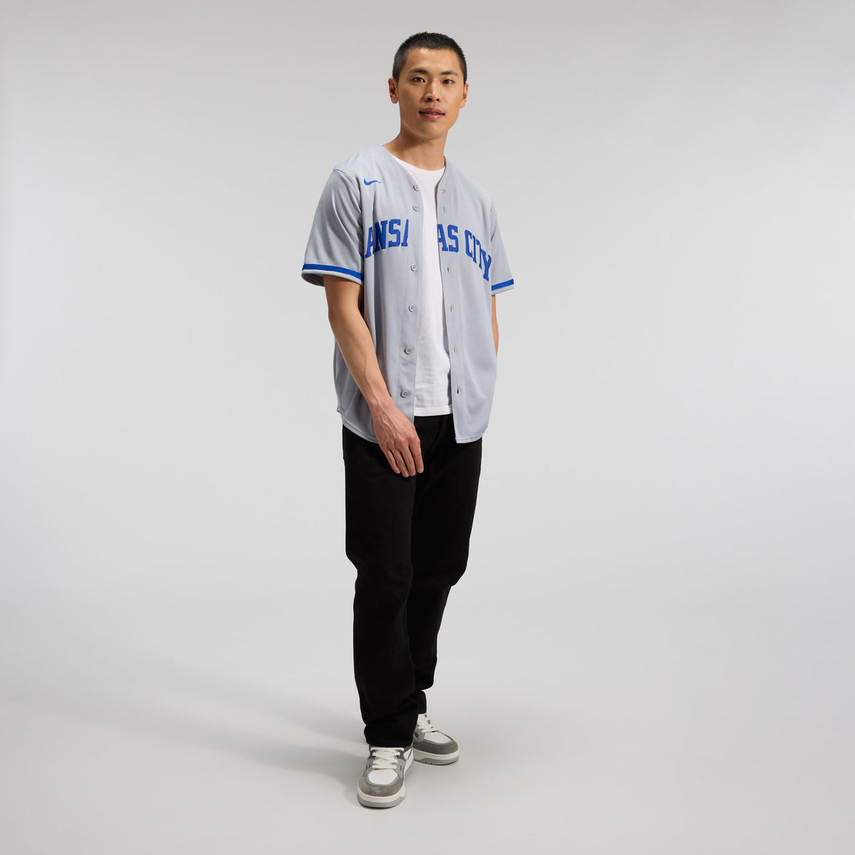 Men's Kansas City Royals Bobby Witt Jr. Nike Gray Road Replica Jersey