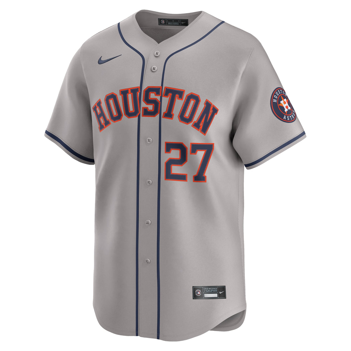 Men's Houston Astros Jose Altuve Nike Gray Road Limited Player Jersey