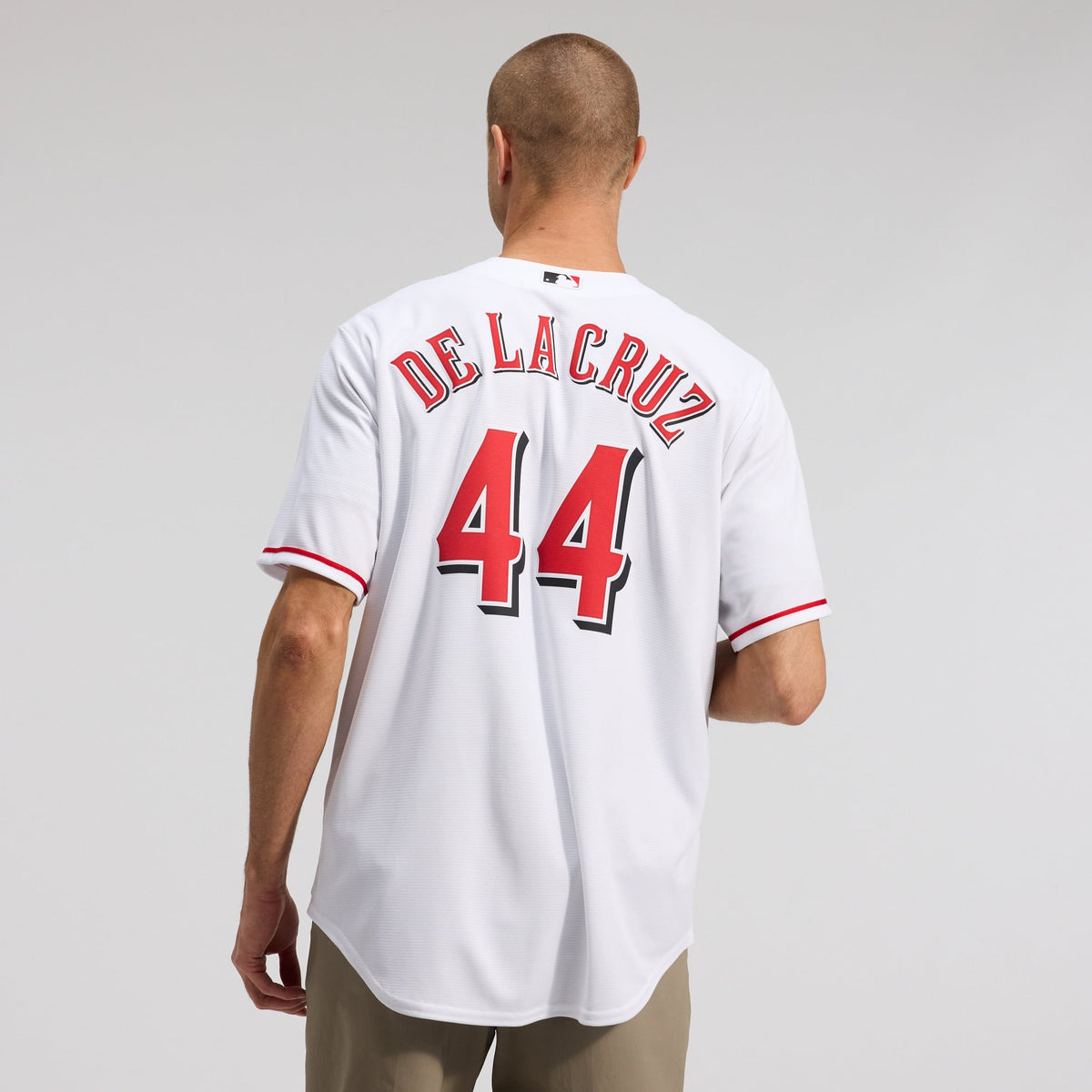 Men's  Cincinnati Reds Elly De La Cruz Nike White Alternate 2 Replica Jersey