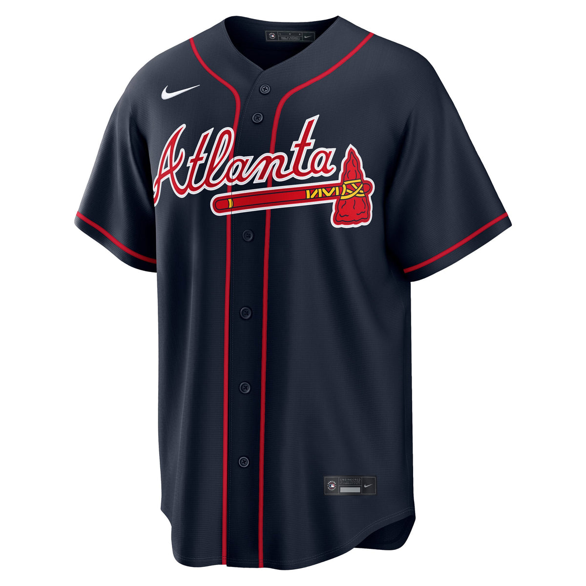 Men's Atlanta Braves Austin Riley Nike Navy Alternate Replica Jersey