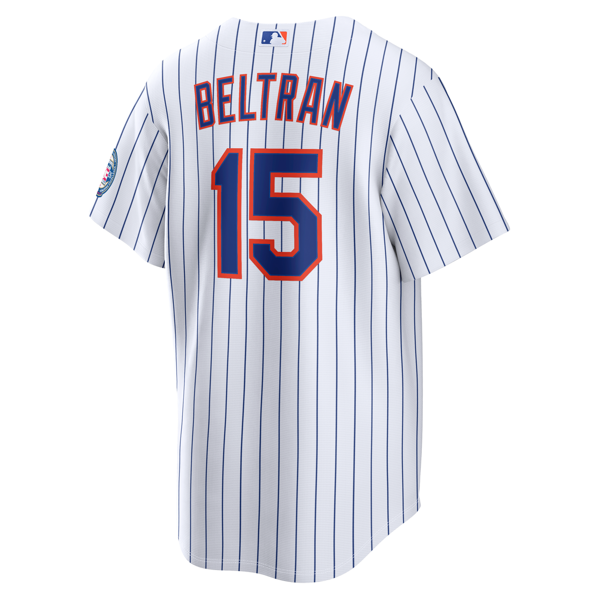 Men's New York Mets Carlos Beltran Nike White Home Replica 2026 Hall of Fame Patch Jersey