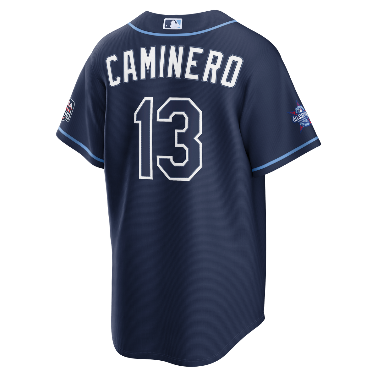 2026 All-Star Game Men's Tampa Bay Rays Junior Caminero Nike Navy Replica Jersey